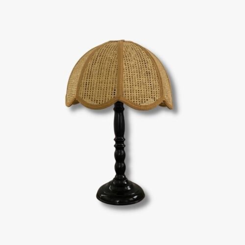 Vintage Bamboo Rattan Lampe Secondhand Vintage Möbel Dekoration Schweiz