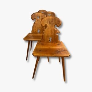 Stabelle Holzstühle Secondhand Vintage Möbel Dekoration Schweiz
