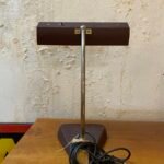 vintage tischlampe braun mid century gebraucht schweiz-1