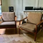Zwei Sessel aus Teakholz von Arne Vodder