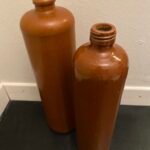 Keramikflasche braun vintage