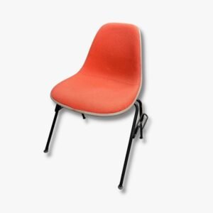 Eames Chair Hopsack H-Base, rot/orange