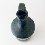 Petrolblaue Vintage-Vase von André Freymond, 70er