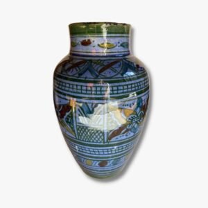 vase keramik blau