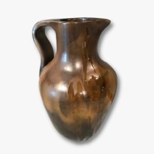 Keramik-Boden-Vase braun