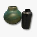 Keramik-Vasen-Set "grün/schwarz"