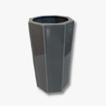 Vase blaugrau