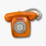 Vintage Telefon orange
