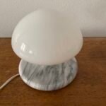 Vintage Tischlampe von Optelma mit Marmorfuss