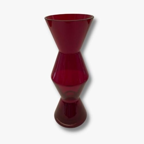 Rote Vase aus Glas von Ritzenhoff-vintage-secondhand-gebraucht-schweiz