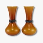 Paar Faschiati Salviati Murano-Vasen von Simon Moore