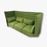 Sofa, Vitra Alcove Highback Three-Seater, grün