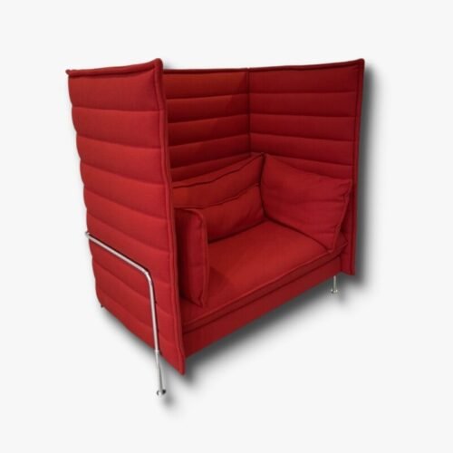 Alcove Highback Sofa Love Seat, rot-vintage-secondhand-gebraucht-schweiz