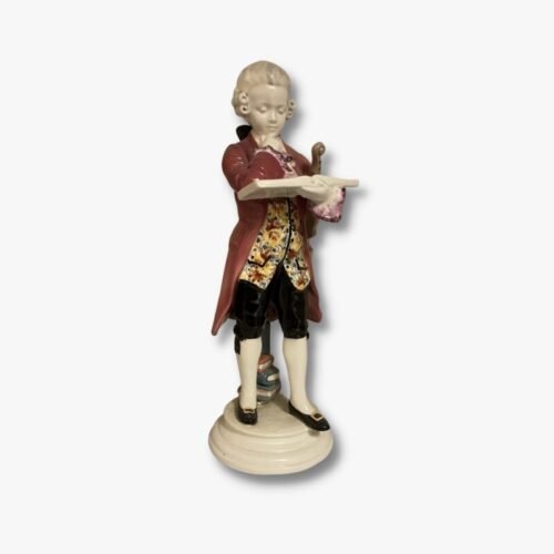 Porzelanfigur, der kleine Mozart, von Goldscheider Wien