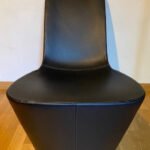 Vitra Monopod Sessel, Leder schwarz