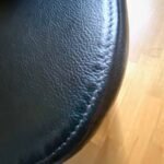 Vitra Monopod Sessel, Leder schwarz