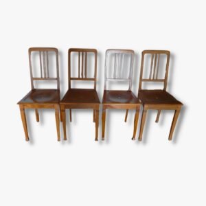 4 Stühle Holz Jugendstil