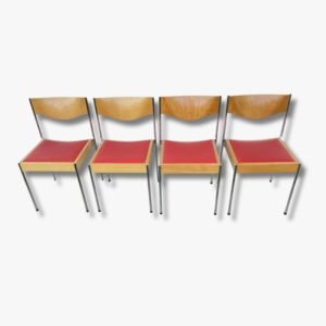 4-Set Stühle Edlef Bandixen für Dietiker 60er