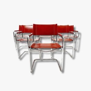 Ikonische Bauhaus MG5 Stühle von Matteo Grassi, 1960er