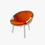 Mid-Century Circle Balloon Chair von Lusch