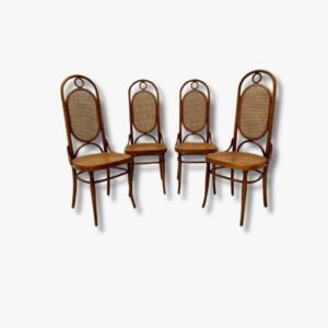 Set aus 4 Vintage Stühlen, Modell 17 für Thonet von Michael Thonet, 1890er
