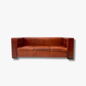 Vintage 3-Sitzer-Sofa aus Echtleder