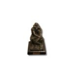 Bronze Skulptur - Reproduktion des Kusses von Rodin