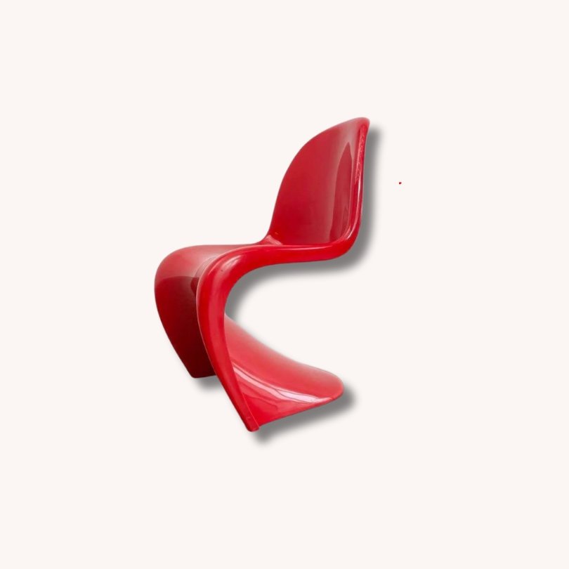 Panton Chair in rot von Verner Panton für Herman Miller / Fehlbaum Produktion