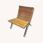 Skandinavischer PK22 Sessel von Poul Kjærholm für Fritz Hansen, 1980er