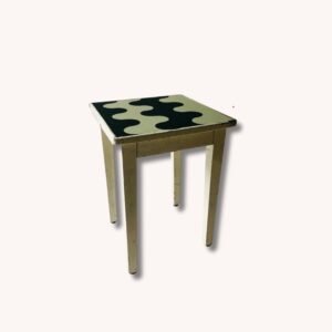 Hocker mit Wellenmuster, Tabourett