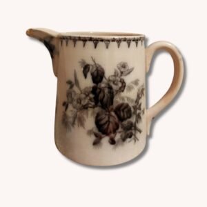 Keramik Krug von Sarreguemines U&C Serie "Flore" um 1870,handbemalt