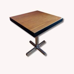 Mid Century modern Coffetable quadratisch mit Metallfuss