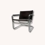 Rondo Freischwinger Sessel dunkelbraun von Heinrich Pfalzberger, 1960er