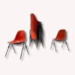 Stapelstühle 1st Gen. Vitra von Charles & Ray Eames für Herman Miller