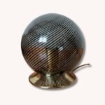 Swirl Murano Glas Globe Lamp (1970 Stil Venini)