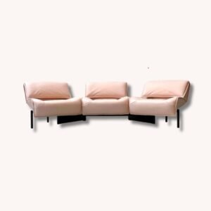 Dreisitzer-Sofas Modell Verada von Vico Magistretti für Cassina