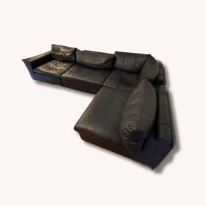 Ecksofa aus echtem Rindsleder L'Ancora