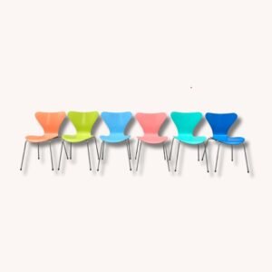 Série von 6 Fritz Hansen Stühlen