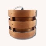 Holzlampe im Stil Arne Jakobson