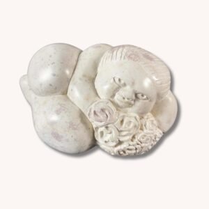 Speckstein Figur Skulptur Dicke Frau Göttin signiert MOYA