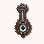 Antikes Wandbarometer mit Thermometer – W. Walz, St. Gallen (um 1900)
