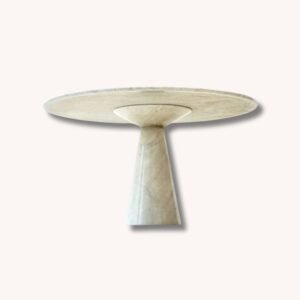 Runder Tisch aus Carrara-Marmor von Carlo Scarpa für Cattelan Italia, 1970er Jahre