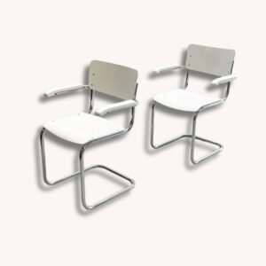 Freischwinger von Thonet S43 F in Weiss