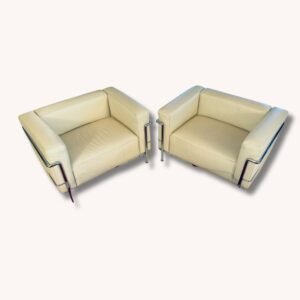 Corbusier Cassina Ledersessel 2x