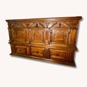 Antike Holztruhe, Jahrgang 1679