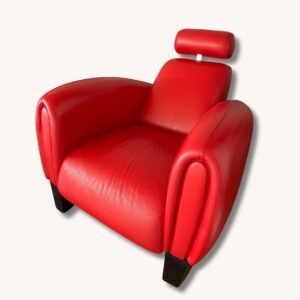 DeSede Sessel DS57/06 mit Kopfstütze in rot