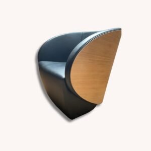 Drehsessel mit Rücken aus Eiche von Brunner