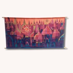 Tapisserie, Wandteppich HANS JÜRGEN SCHÖBEL 60er Jahre