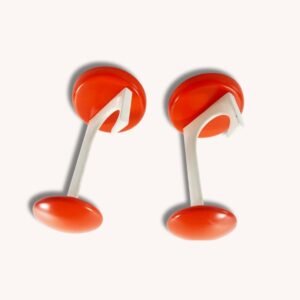 Vintage SCHÖNBUCH Wandgarderobe Haken 70s Pop Art Orange