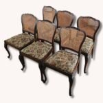 6 antike Holzstühle – Wiener Geflecht – restauriert – ca. 1920er